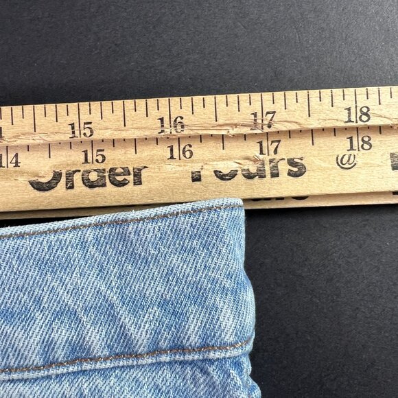 Madewell Jean Women 33x22* Balloon Baggy High Rise Crop Light Blue Denim Tag 31P - Picture 16 of 16